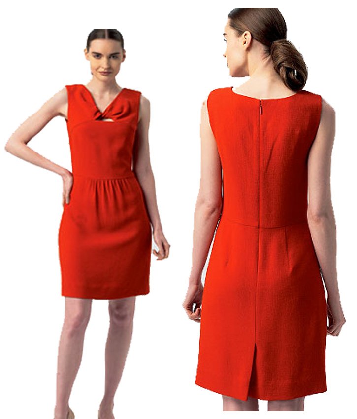 Ann Klein Red Dress – Pattern-Making.com
