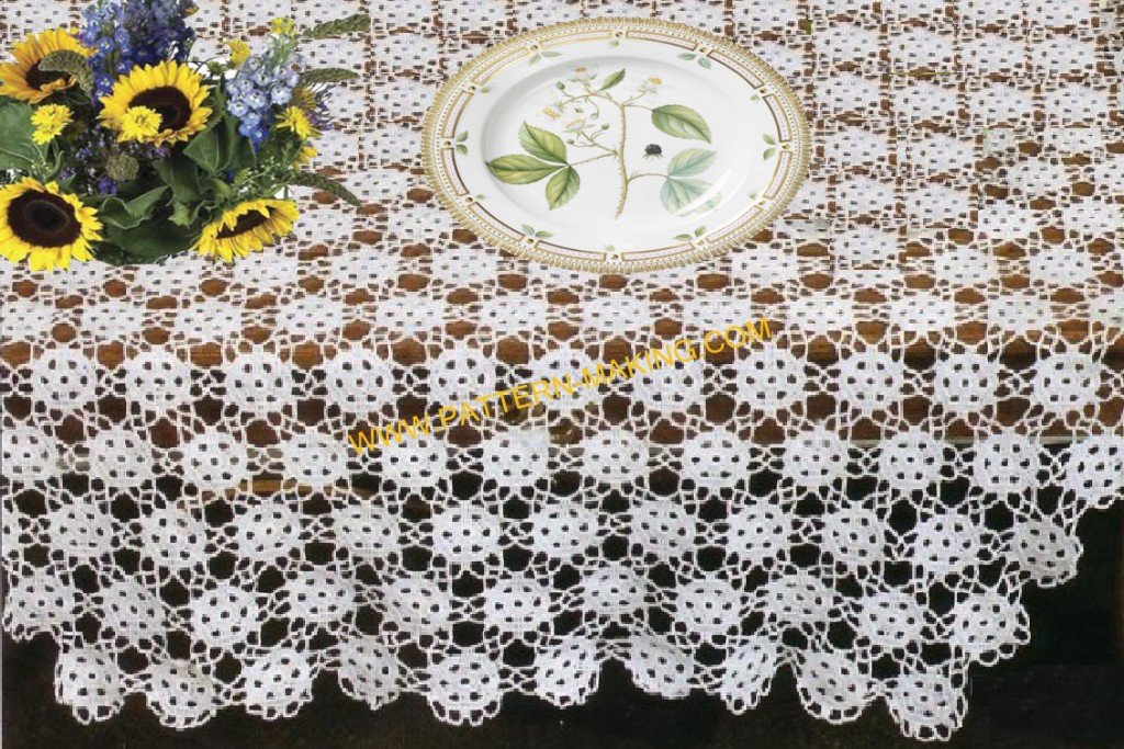 Eyelet Accent Tablecloth